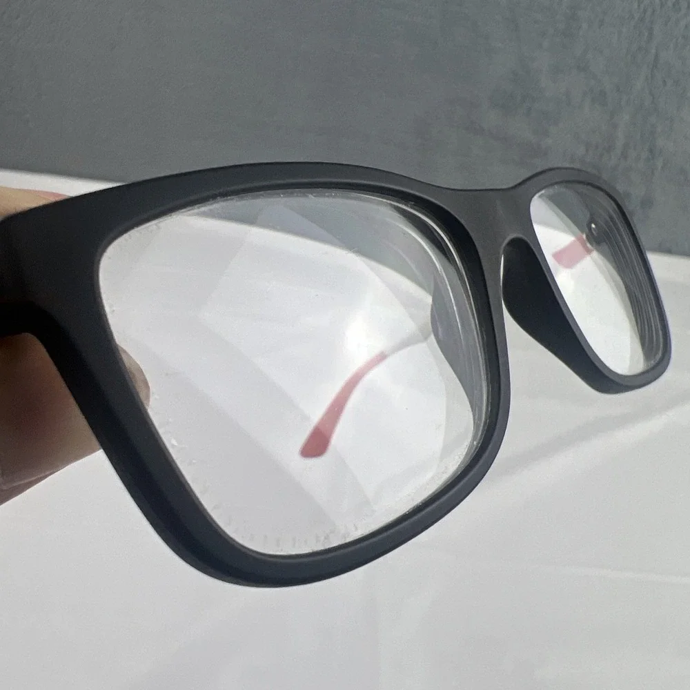 Ray-Ban RB 1549 3652 Kids Youth Eyeglasses FRAMES ONLY Black Red 48-16-125 EUC